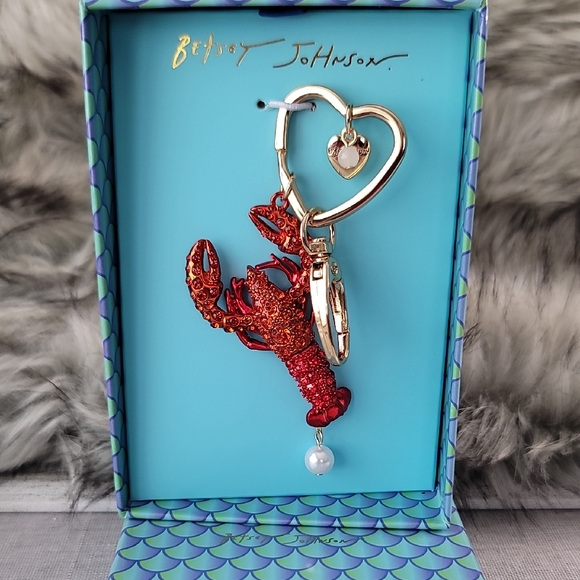 Betsey Johnson Jewelry - Betsey Johnson Glittering Red Lobster Keychain